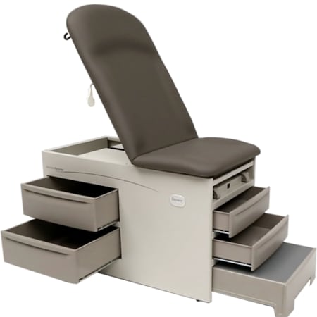 Graham-Field Access Exam Table, Pneumatic/Manual Back, Drawer Warmer, Feather 5001-23